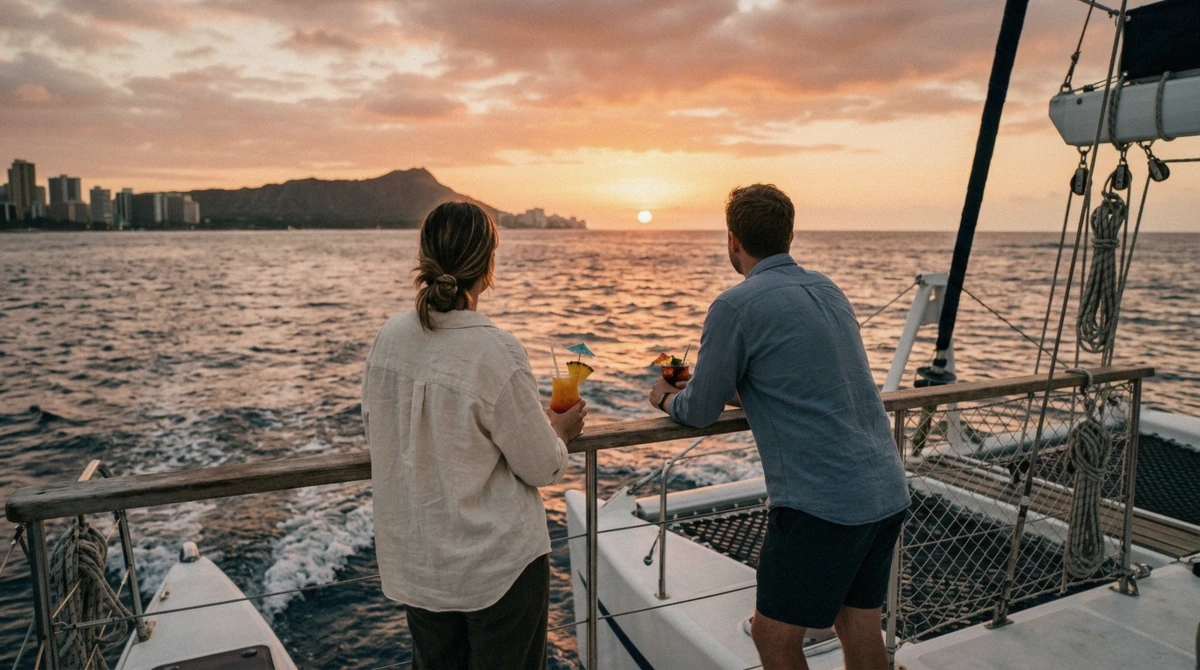 Paradise Waikiki Sunset Cruise — Live DJ & Drinks
